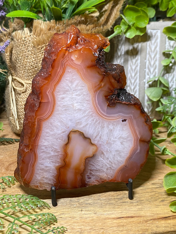 Carnelian Crystal Slice
